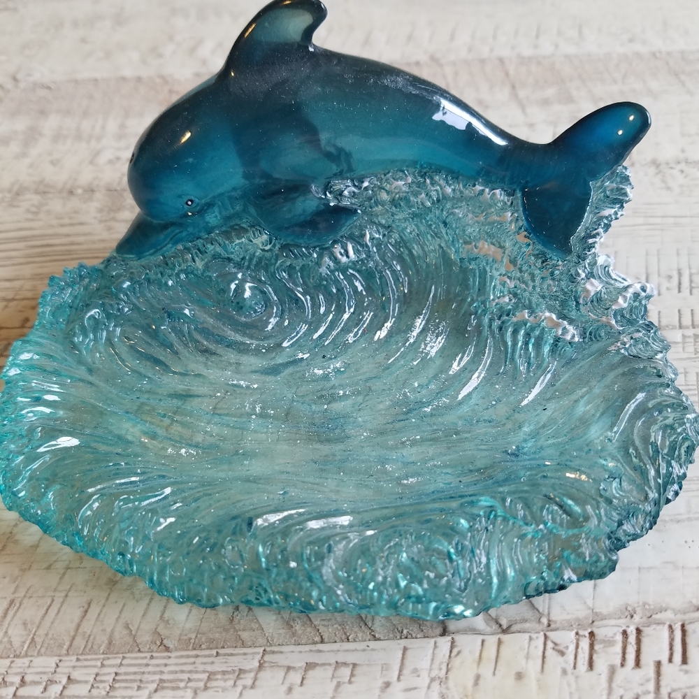 Dolphin soap holder